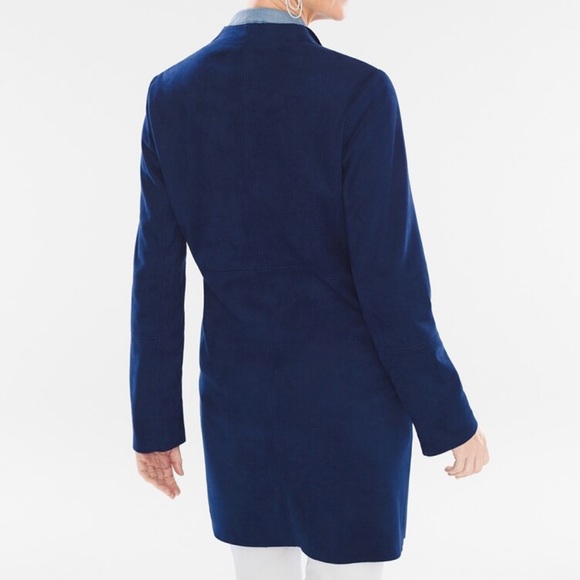 Chicos double face faux sueded topper jacket - Picture 3 of 10